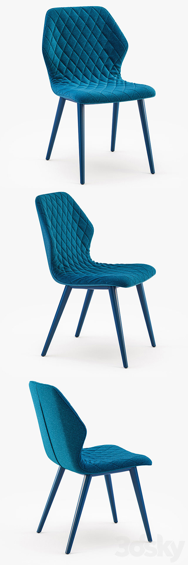 Bross Italia Ava chair 3DSMax File - thumbnail 2