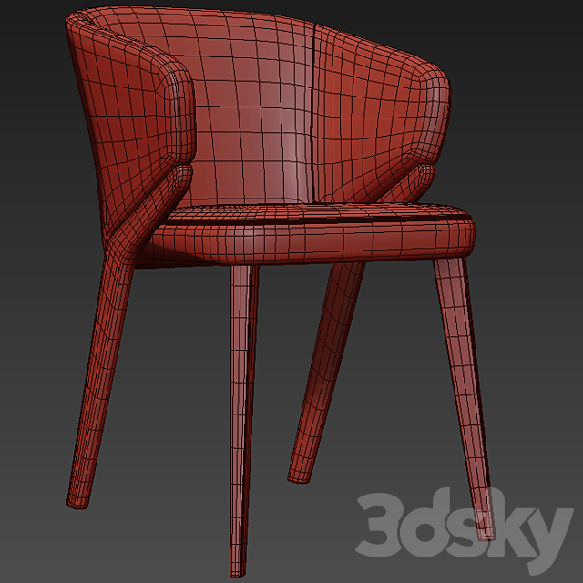 Bross Nora Armchair 3DSMax File - thumbnail 3