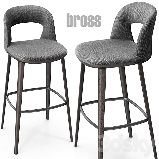 Bross Path 1566 barstool 3DSMax File - thumbnail 1