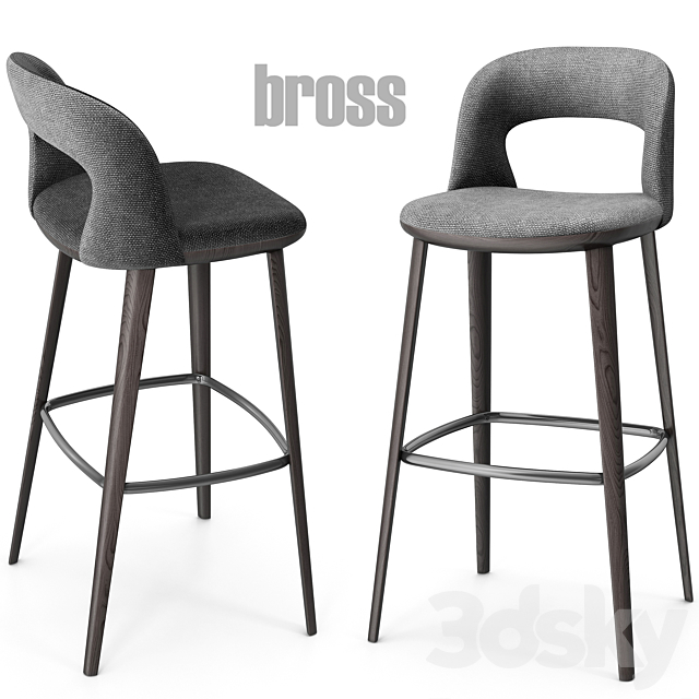 Bross Path 1566 barstool 3DSMax File - thumbnail 2