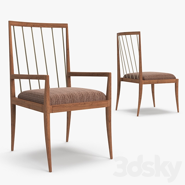 Brownstone – Madison dining armchair 3DSMax File - thumbnail 1