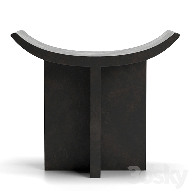 Brutus Stool – Coffee by 101 Copenhagen 3DS Max Model - thumbnail 2