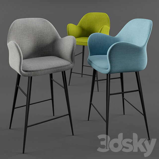 Bryce barchair 3DSMax File - thumbnail 1