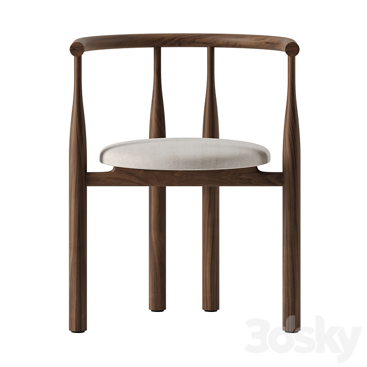 Bukowski Chair by New Works 3DS Max Model - thumbnail 1