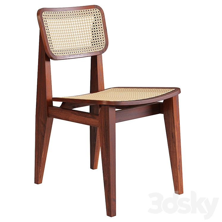 C-Chair Dining Chair 3DS Max Model - thumbnail 1