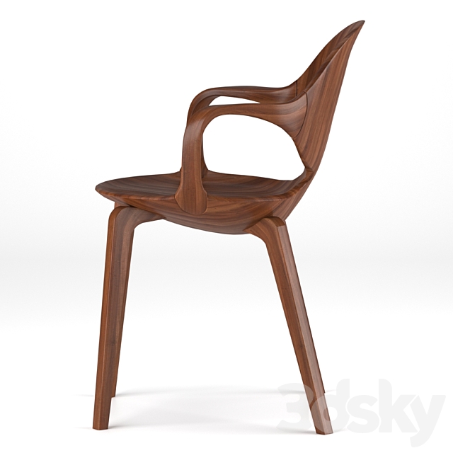 Cadeira clad chair 3DS Max Model - thumbnail 5