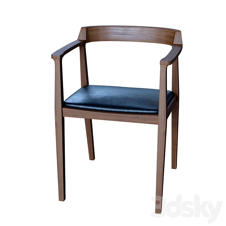 Caitlan Dining Armchair 3DS Max Model - thumbnail 1