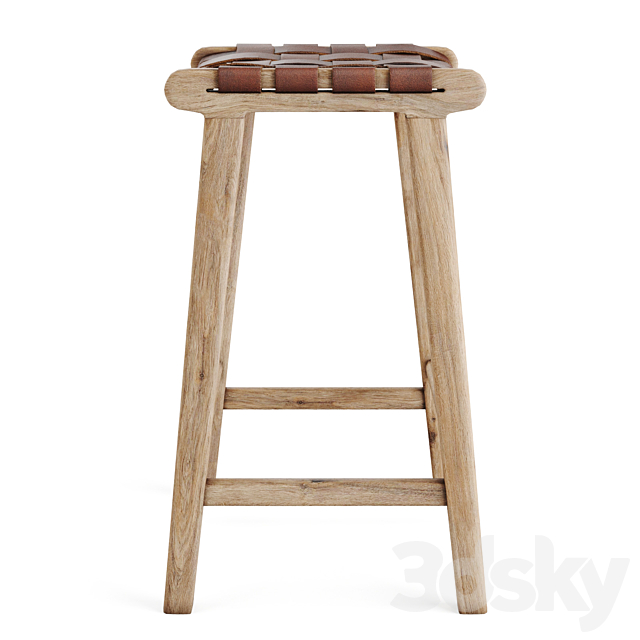 Calixa stool 67 3DS Max Model - thumbnail 3