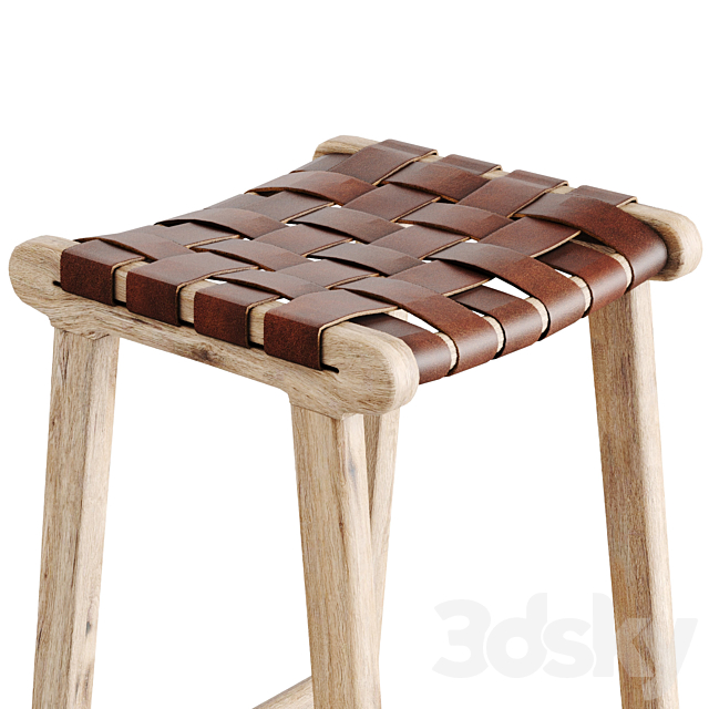 Calixa stool 67 3DS Max Model - thumbnail 4