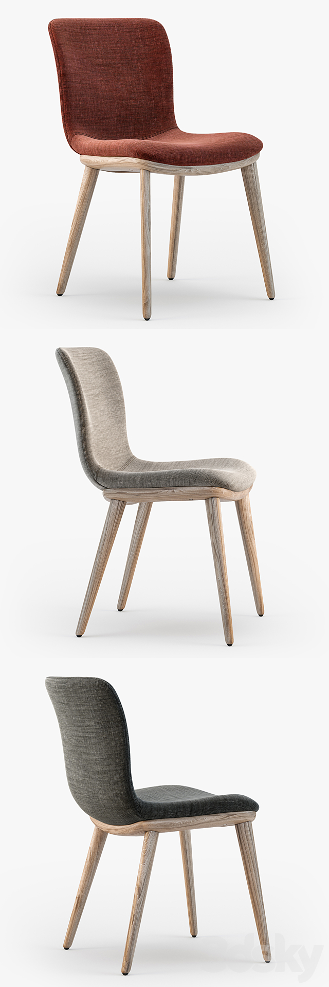 Calligaris Annie chair 3DSMax File - thumbnail 2