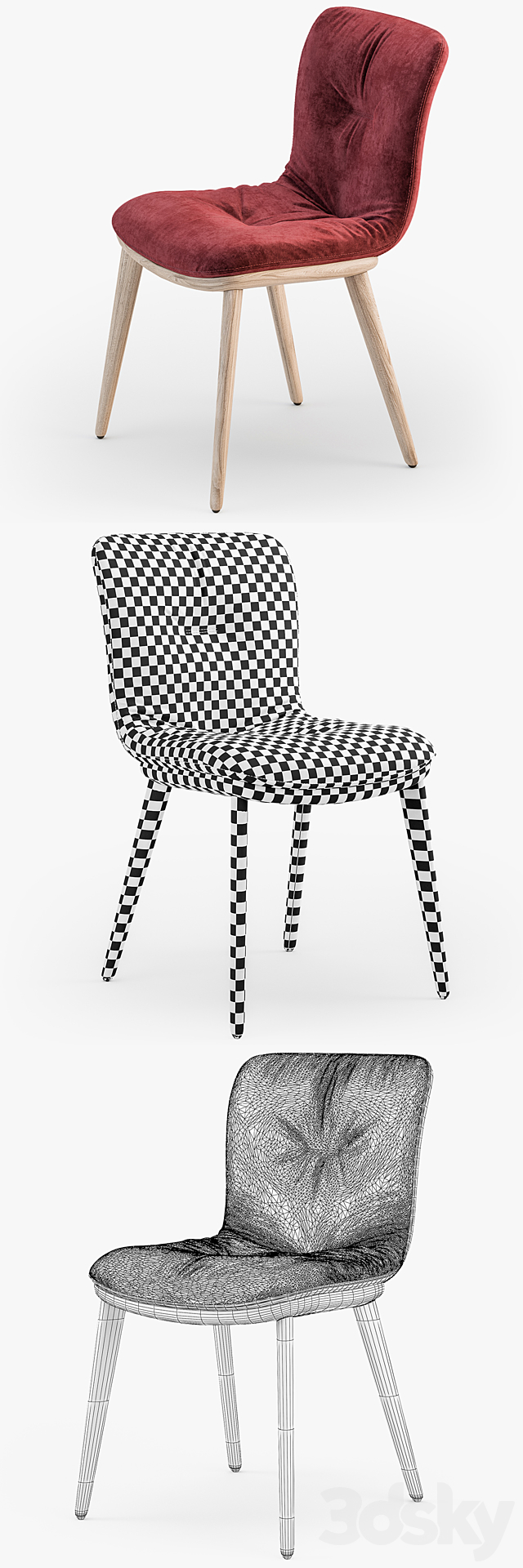 Calligaris Annie soft chair 3DSMax File - thumbnail 3