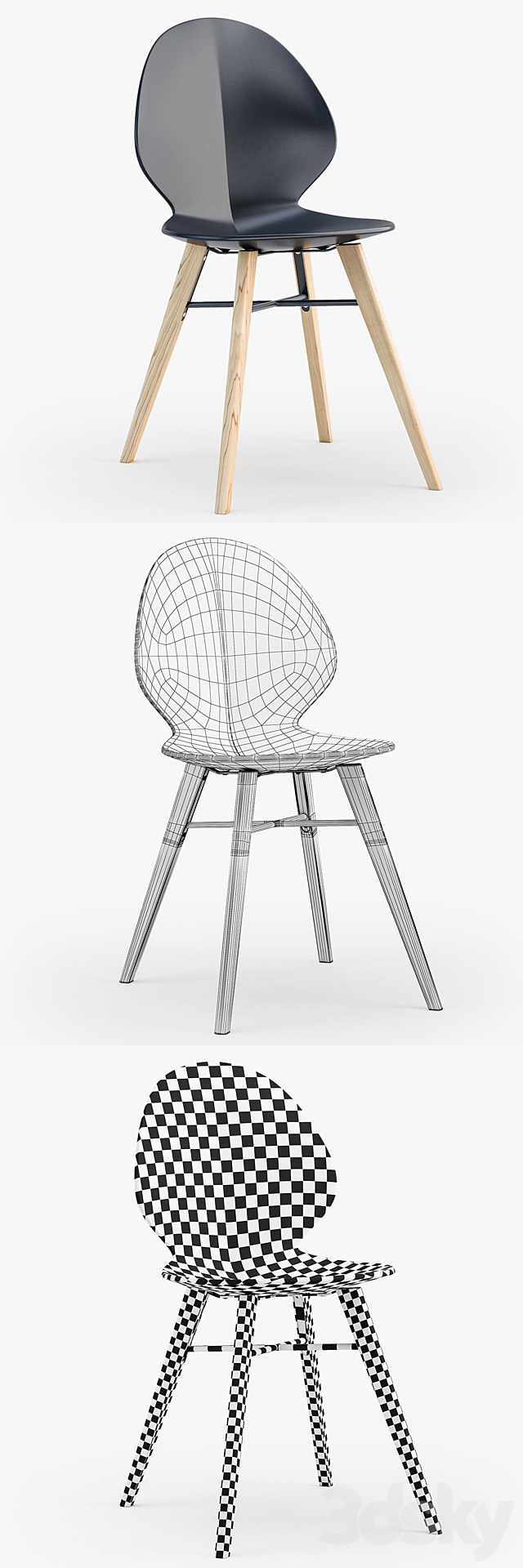 Calligaris Basil w chair 3DSMax File - thumbnail 3