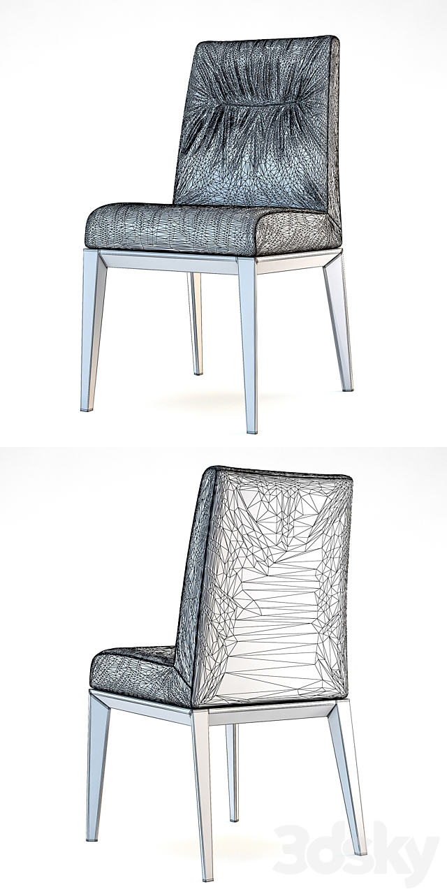 Calligaris chair TOSCA chair 3ds Max - thumbnail 3