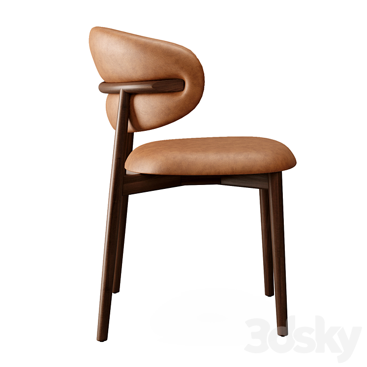 Calligaris Chairs Oleandro 3DS Max Model - thumbnail 2