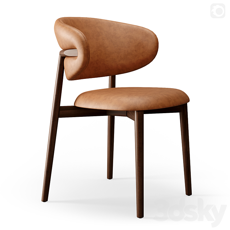 Calligaris Chairs Oleandro 3DS Max Model - thumbnail 3