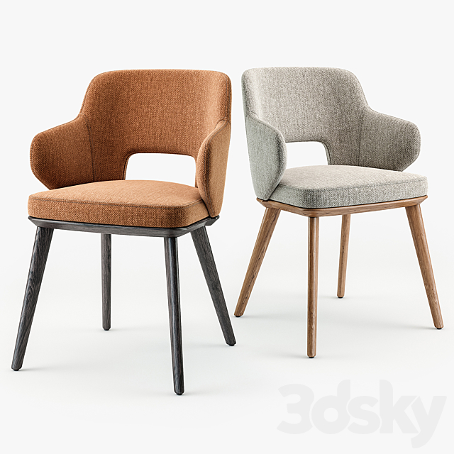 Calligaris foyer armchair 3DSMax File - thumbnail 3