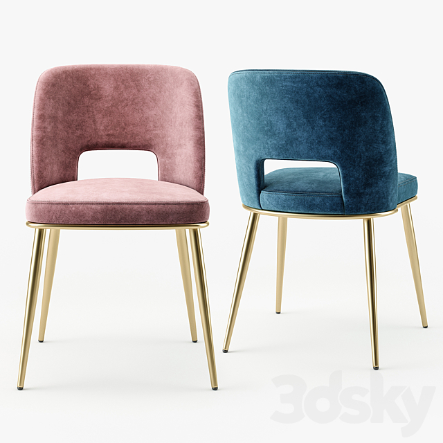 Calligaris foyer chair 3ds Max - thumbnail 2