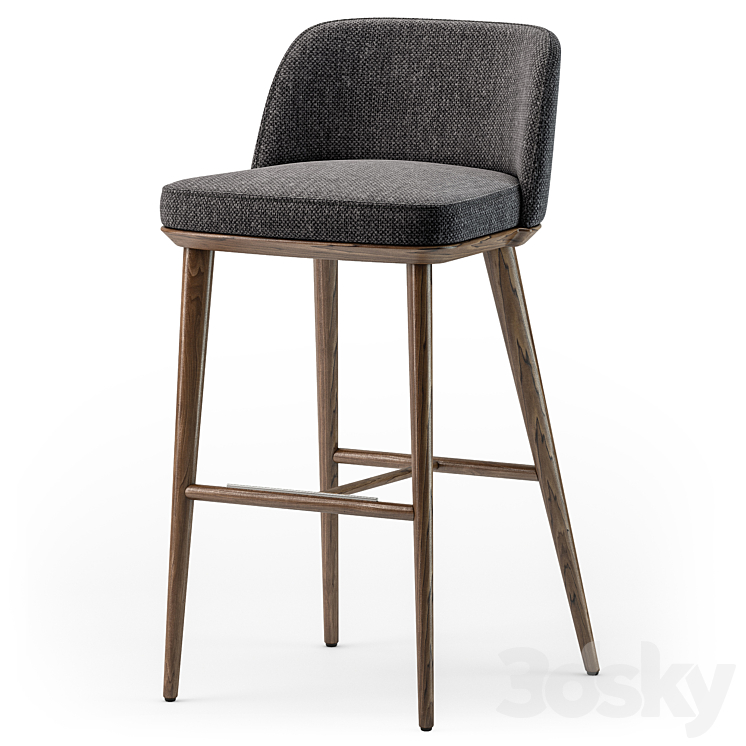 Calligaris Foyer stool set 02 3DS Max Model - thumbnail 2