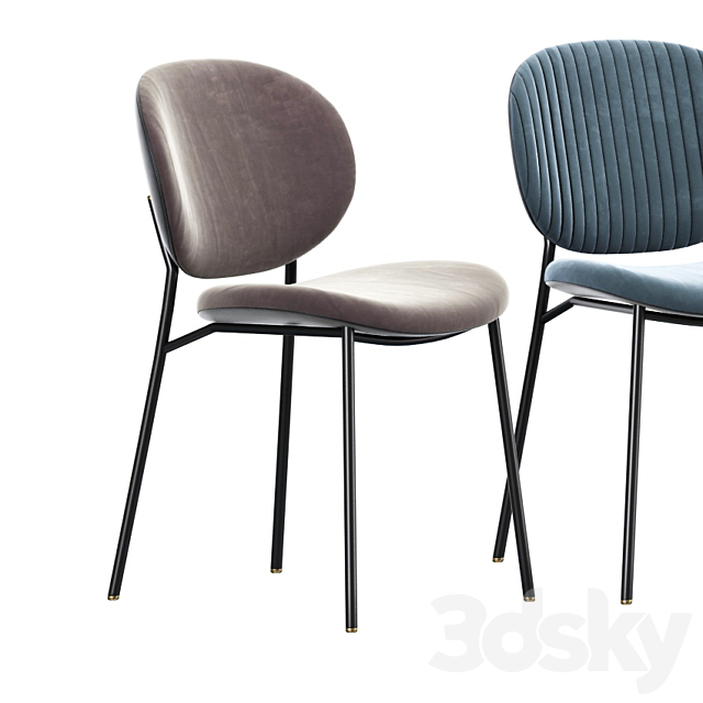 Calligaris Ines Dining Chair 3DS Max Model - thumbnail 2