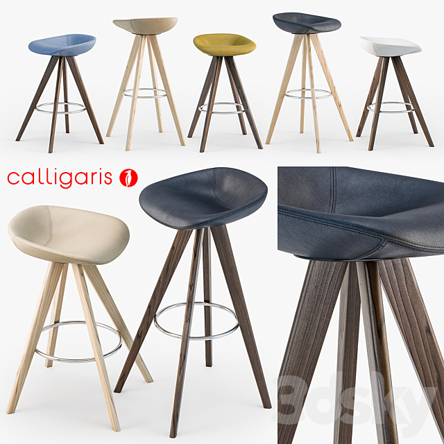 Calligaris Palm w stool 3DSMax File - thumbnail 1