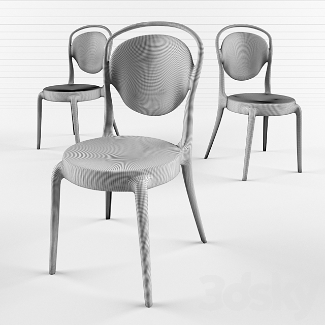 Calligaris Parisienne 3DS Max Model - thumbnail 3