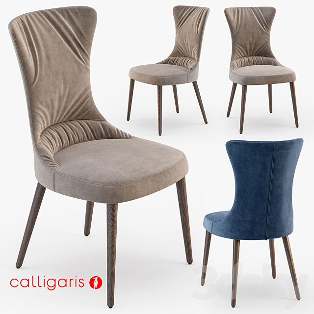 Calligaris Rosemary chair 3DSMax File - thumbnail 1