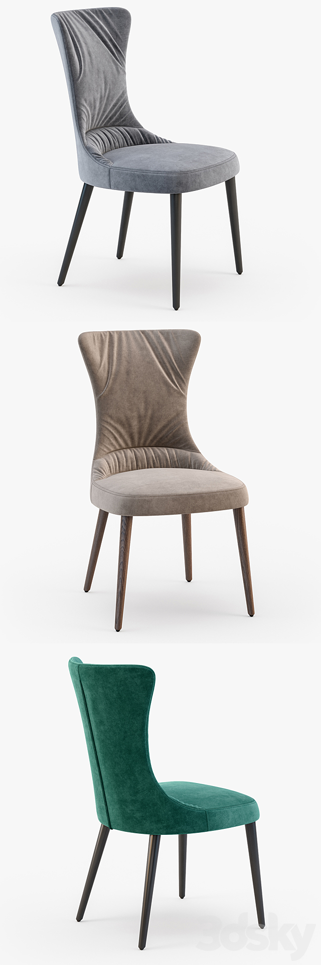 Calligaris Rosemary chair 3DSMax File - thumbnail 2