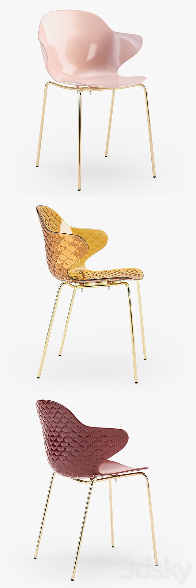 Calligaris Saint Tropez chair 3DSMax File - thumbnail 2