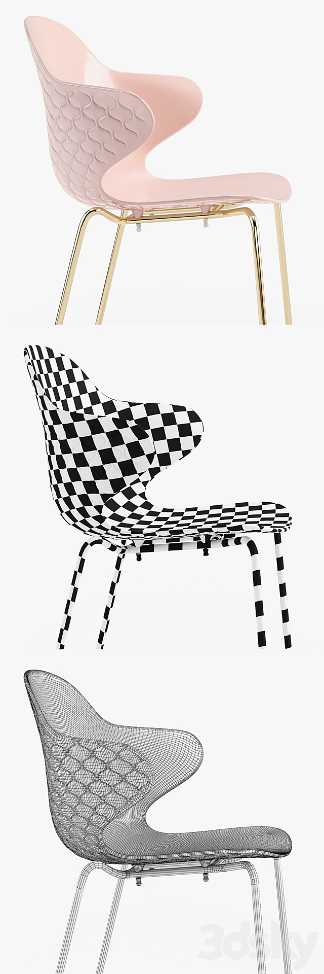 Calligaris Saint Tropez chair 3DSMax File - thumbnail 3