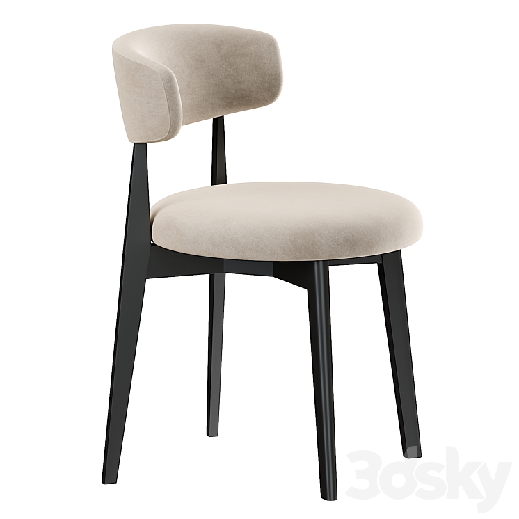 Calligaris talks chair 3DS Max Model - thumbnail 2