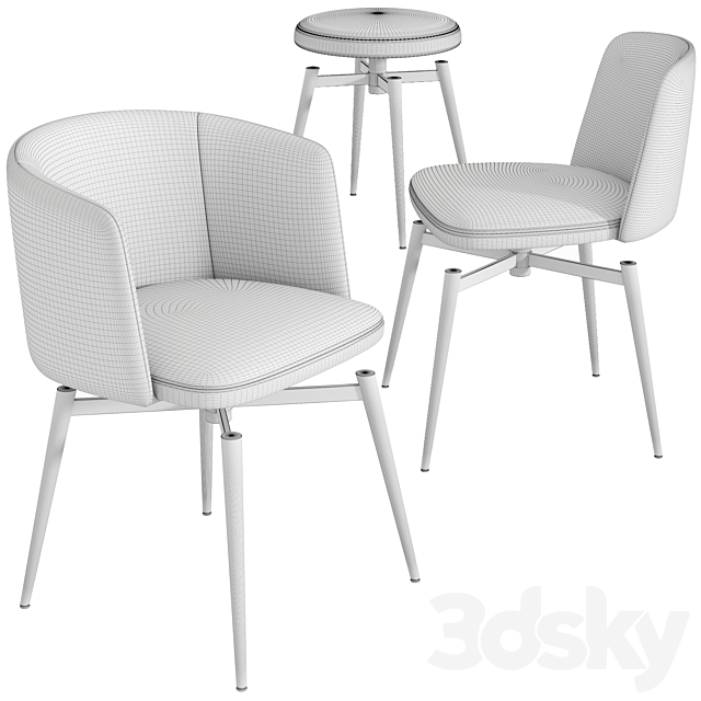 Camerich Ballet Chairs 3DSMax File - thumbnail 3