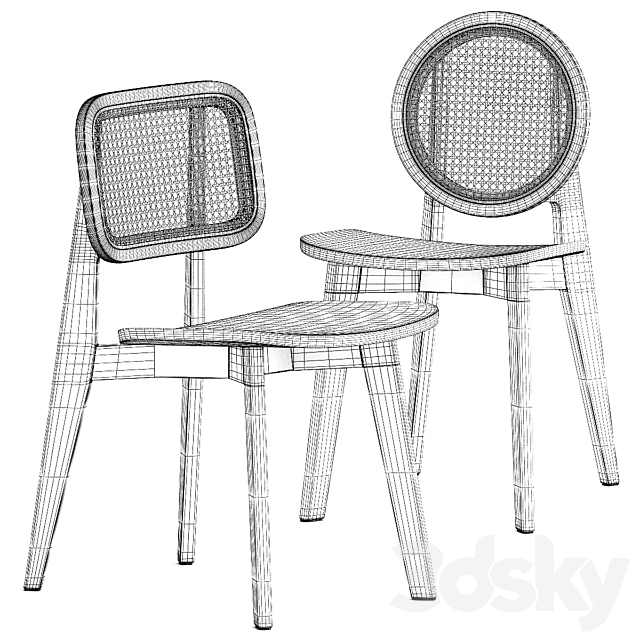 CANE CHAIR – 01. CANE CHAIR – 02 3DSMax File - thumbnail 3