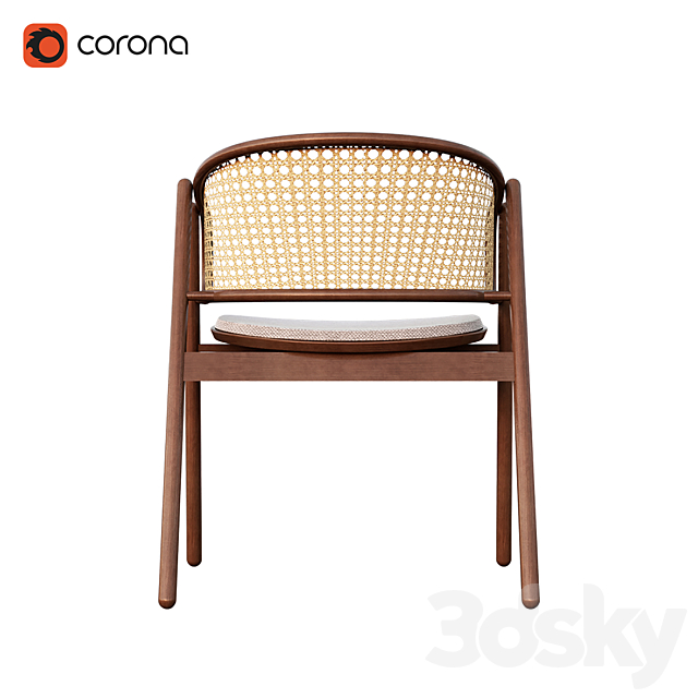 Cane chair – corona renderer 3DS Max Model - thumbnail 2