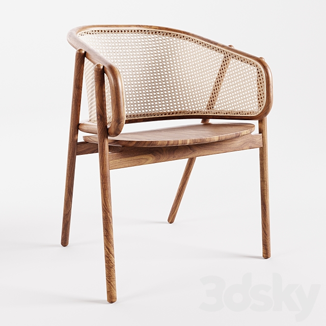 Cane Collection Rattan Armchair 3ds Max - thumbnail 1