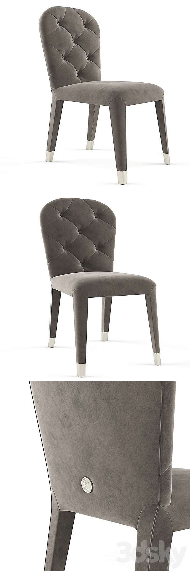 Cantori Liz chair 3DS Max Model - thumbnail 2