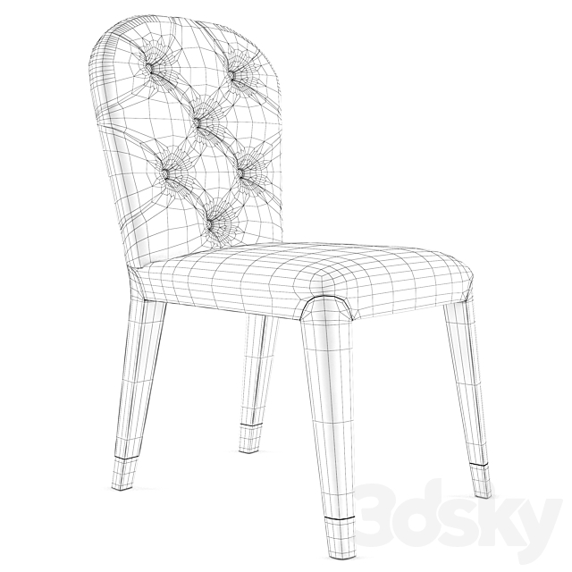 Cantori Liz chair 3DS Max Model - thumbnail 3