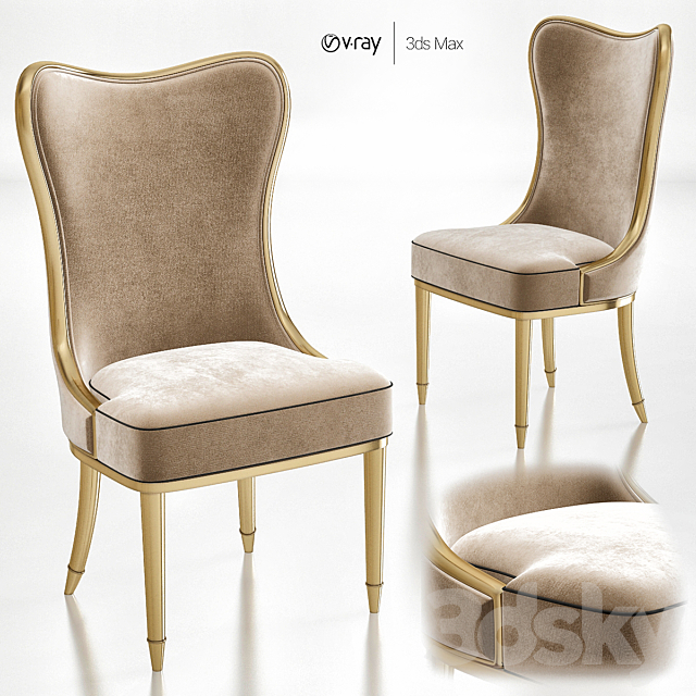 Caracole Carlile Dining Chair 3DSMax File - thumbnail 1