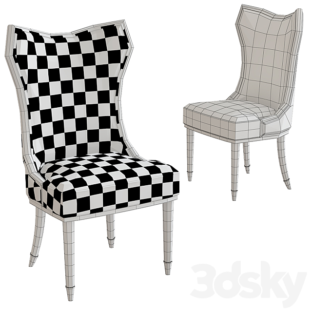 Caracole Carlile Dining Chair 3DSMax File - thumbnail 2