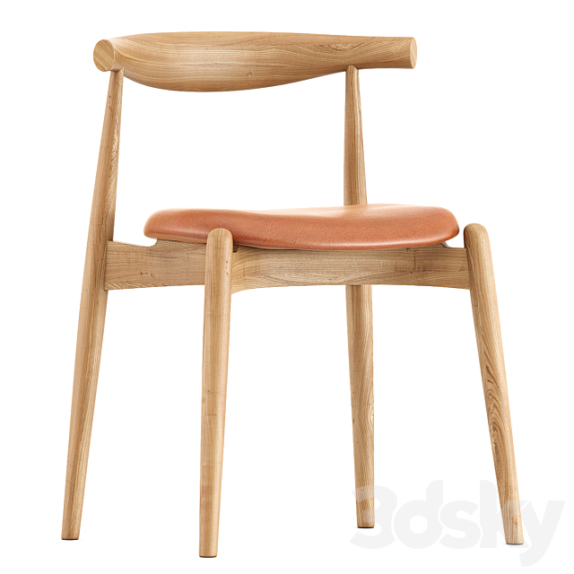 Carl Hansen CH20 Elbow chair 3DS Max Model - thumbnail 3