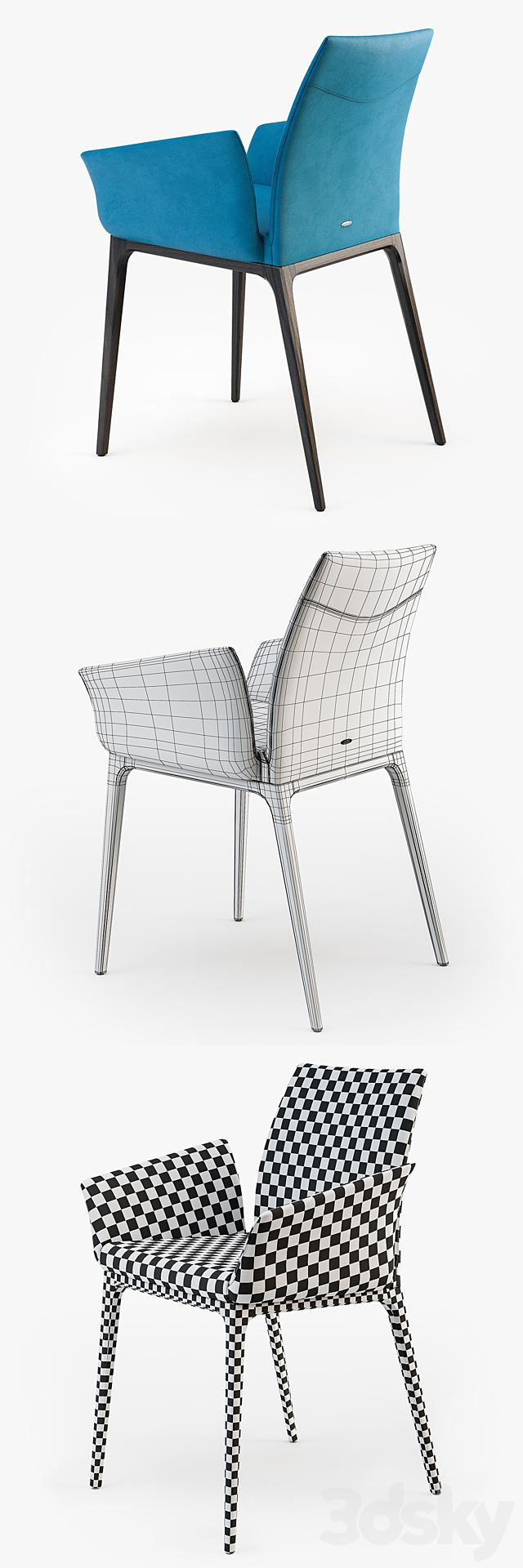 Cattelan Italia Arcadia chair 3DSMax File - thumbnail 3