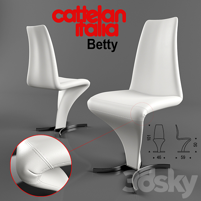 Cattelan italia – Betty 3ds Max - thumbnail 1