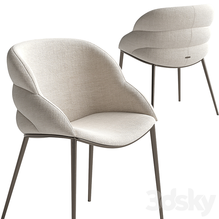 Cattelan Italia Chair 3DS Max Model - thumbnail 1