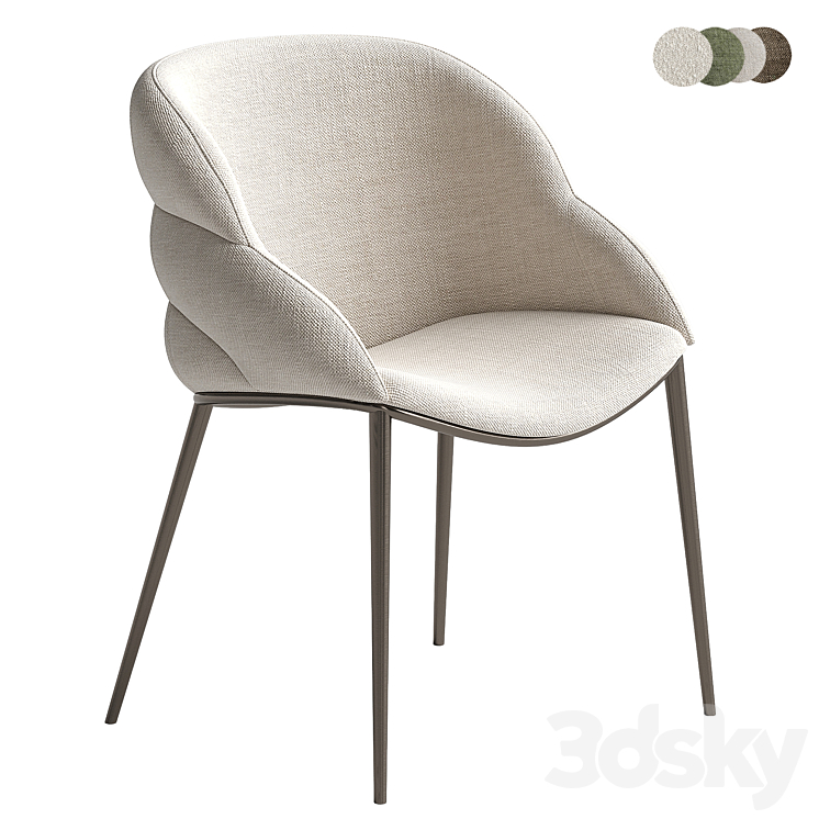 Cattelan Italia Chair 3DS Max Model - thumbnail 2