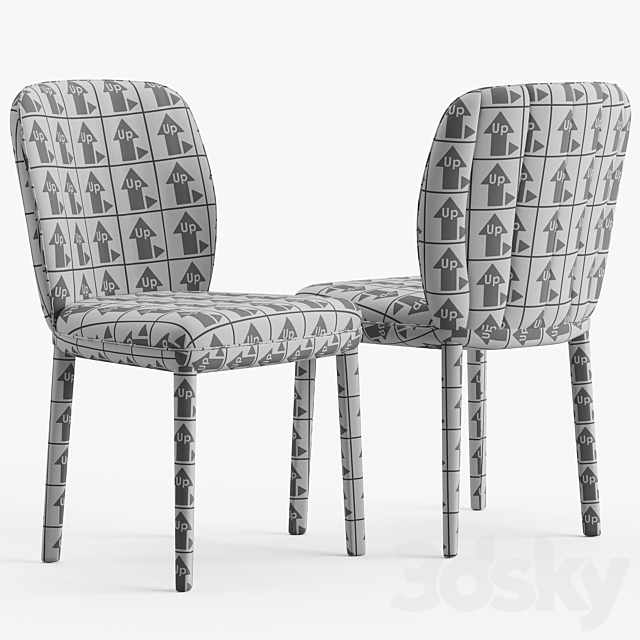 Cattelan Italia Chrishell chair 3DSMax File - thumbnail 4