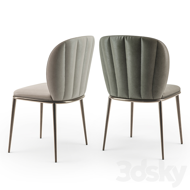 Cattelan Italia Chrishell ML chair 3DS Max Model - thumbnail 3