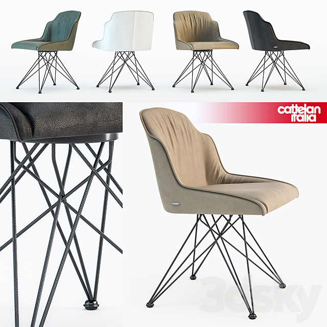 Cattelan Italia Flaminia chair 3DSMax File - thumbnail 1