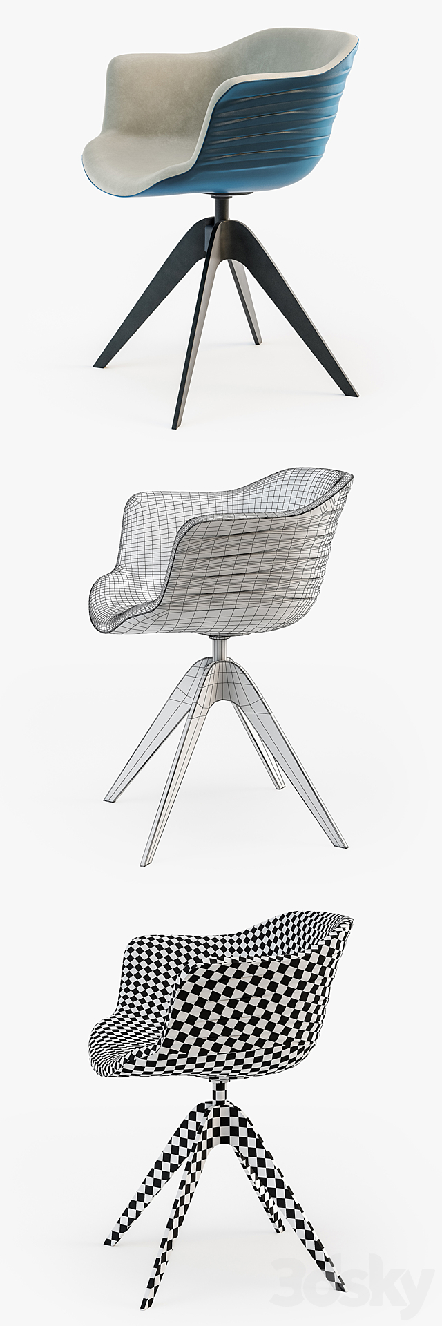 Cattelan Italia INDY chair 3DSMax File - thumbnail 3