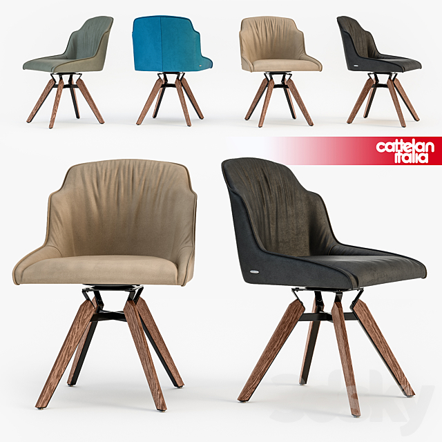 Cattelan Italia Tyler chair 3DSMax File - thumbnail 1