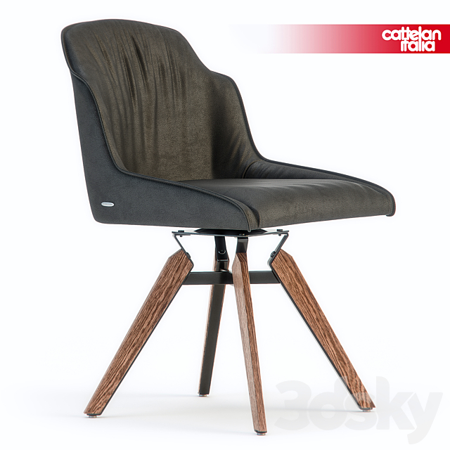 Cattelan Italia Tyler chair 3DSMax File - thumbnail 2