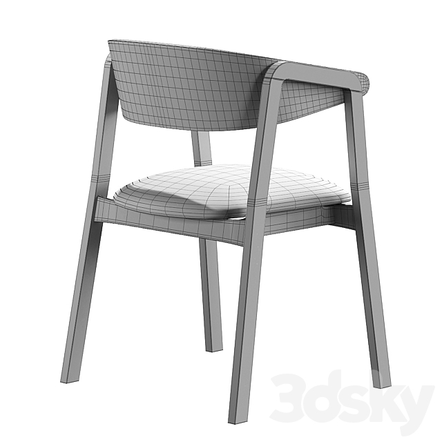 Cava armchair by Premier Group 3DS Max Model - thumbnail 4